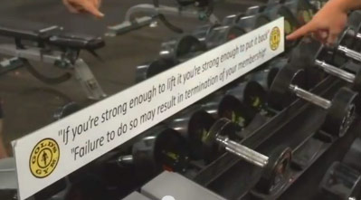 gold s gym message